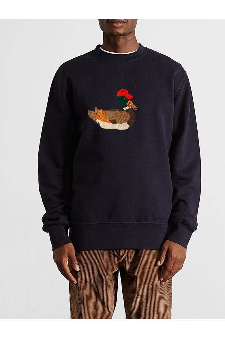 Duck Hunt Sweatshirt, Alternate, color, Plain Navy
