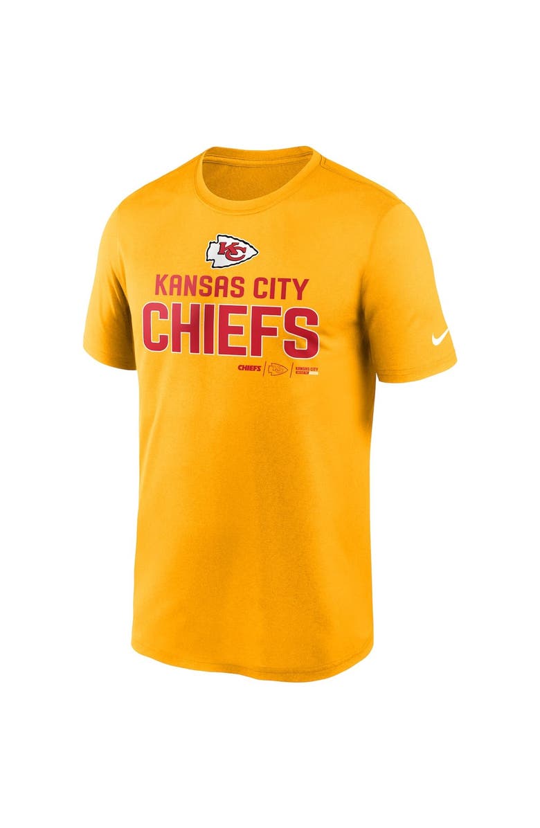 Nike Men's Nike Gold Kansas City Chiefs Legend Community Performance T-Shirt, Alternate, color, 