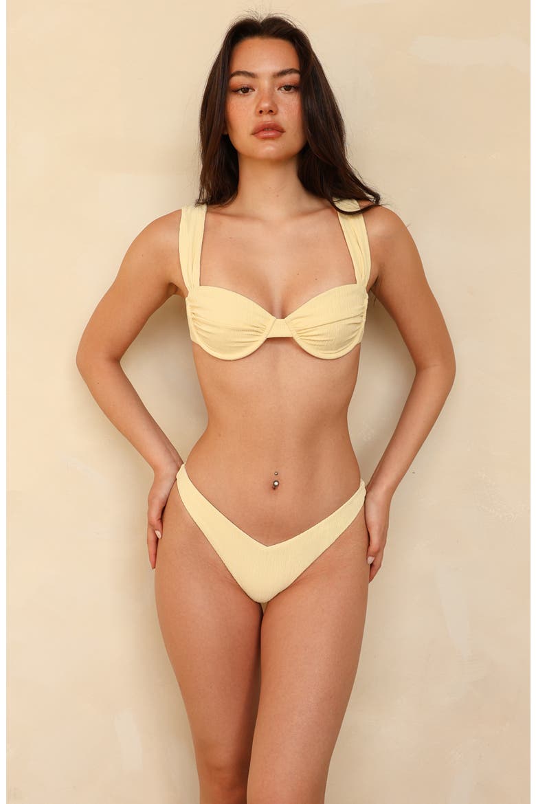 Barbados Underwire Bikini Top, Main, color, Honey