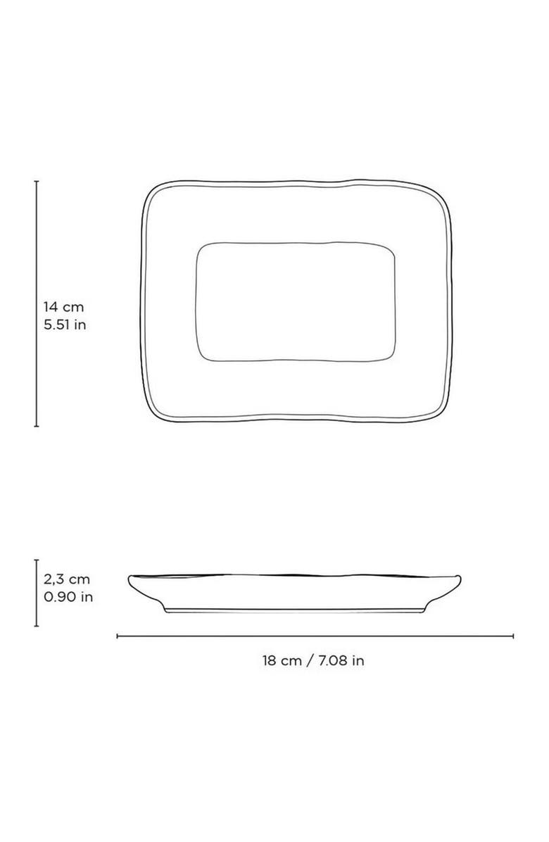 Porto Brasil Rectangular Platter Juta Set of 4, Alternate, color, Dust