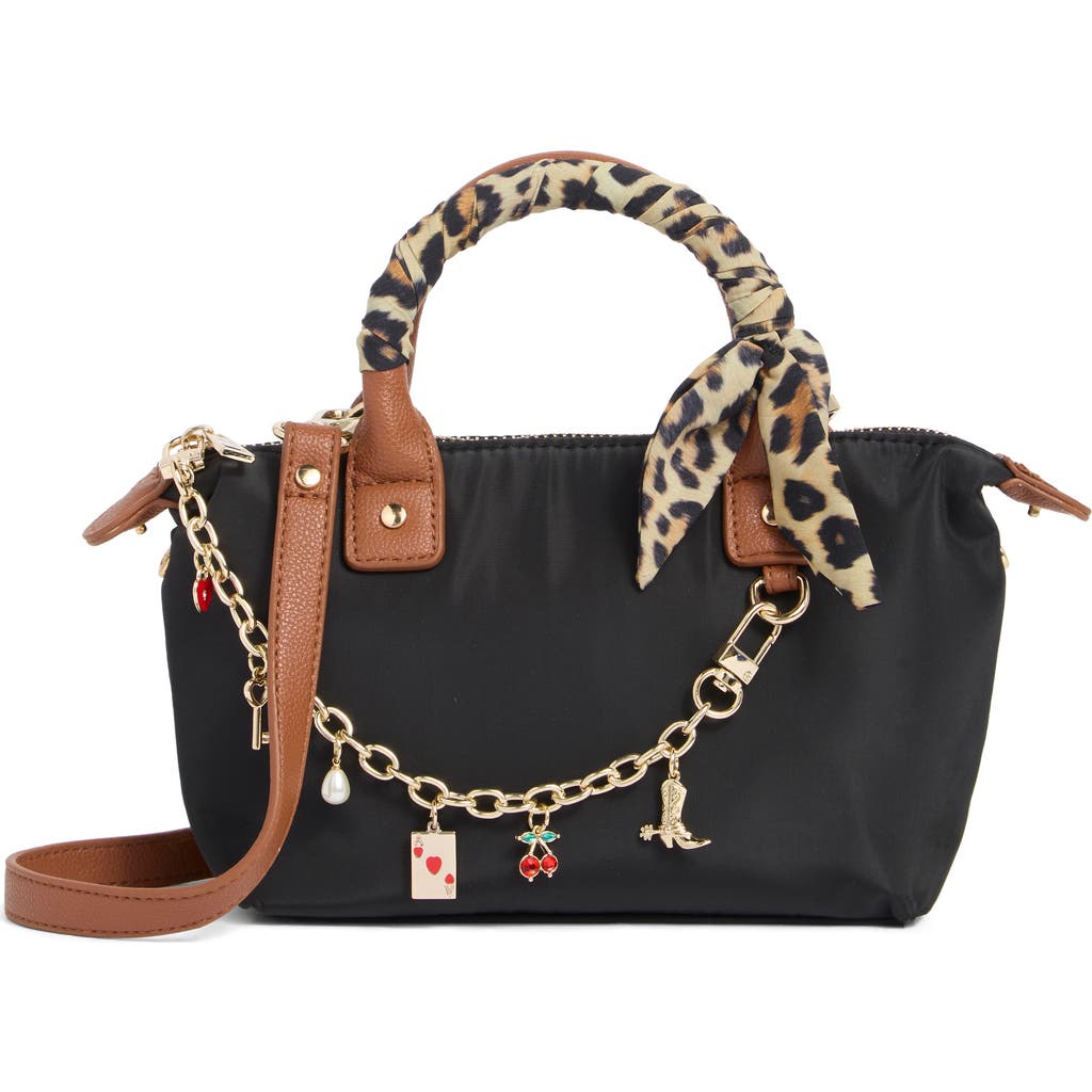 Madden Girl Mini Recycled Polyester Tote Bag In Black