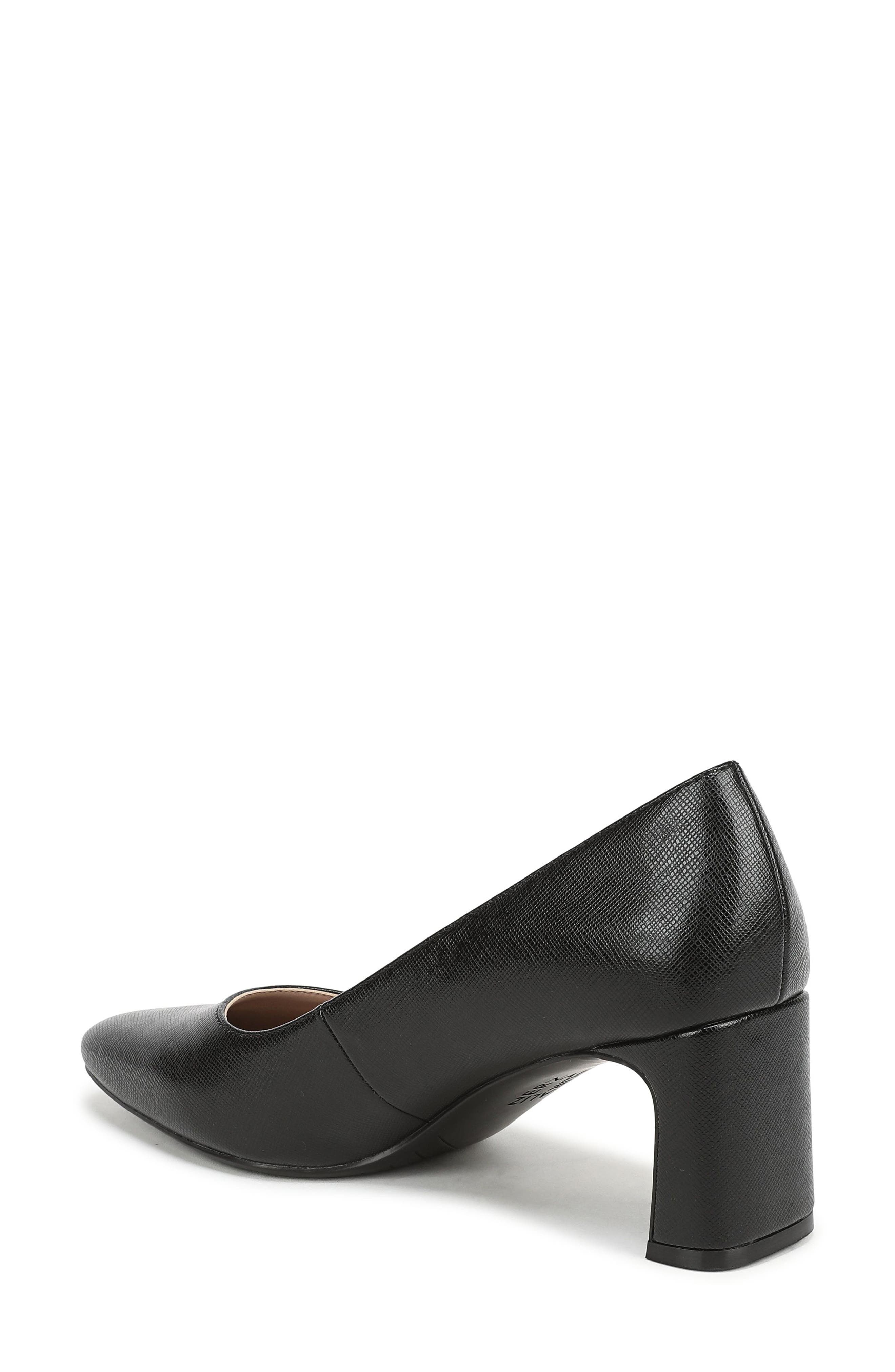 Yuri Square Toe Pump, Alternate, color, BLACK FAUX LEATHER