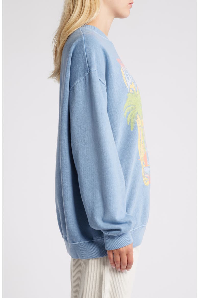 Ride In Cotton Blend Graphic Sweatshirt, Alternate, color, BLUE SHADOW