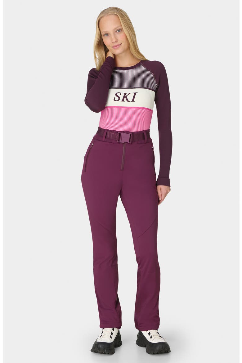Rib Base Layer Long Sleeve Shirt, Alternate, color, PURPLE SKI STRIPE PRINT