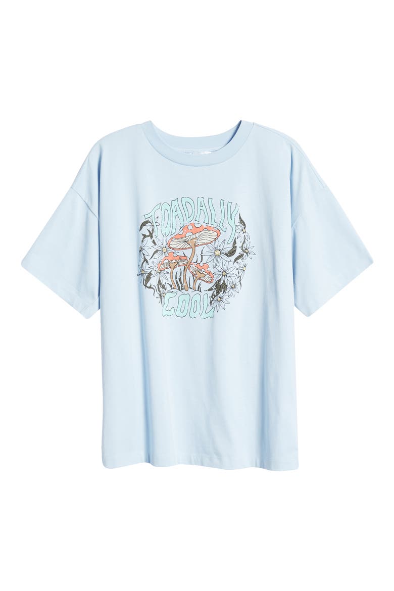 Knit Oversize Tee, Alternate, color, BLUE CASHMERE COOL