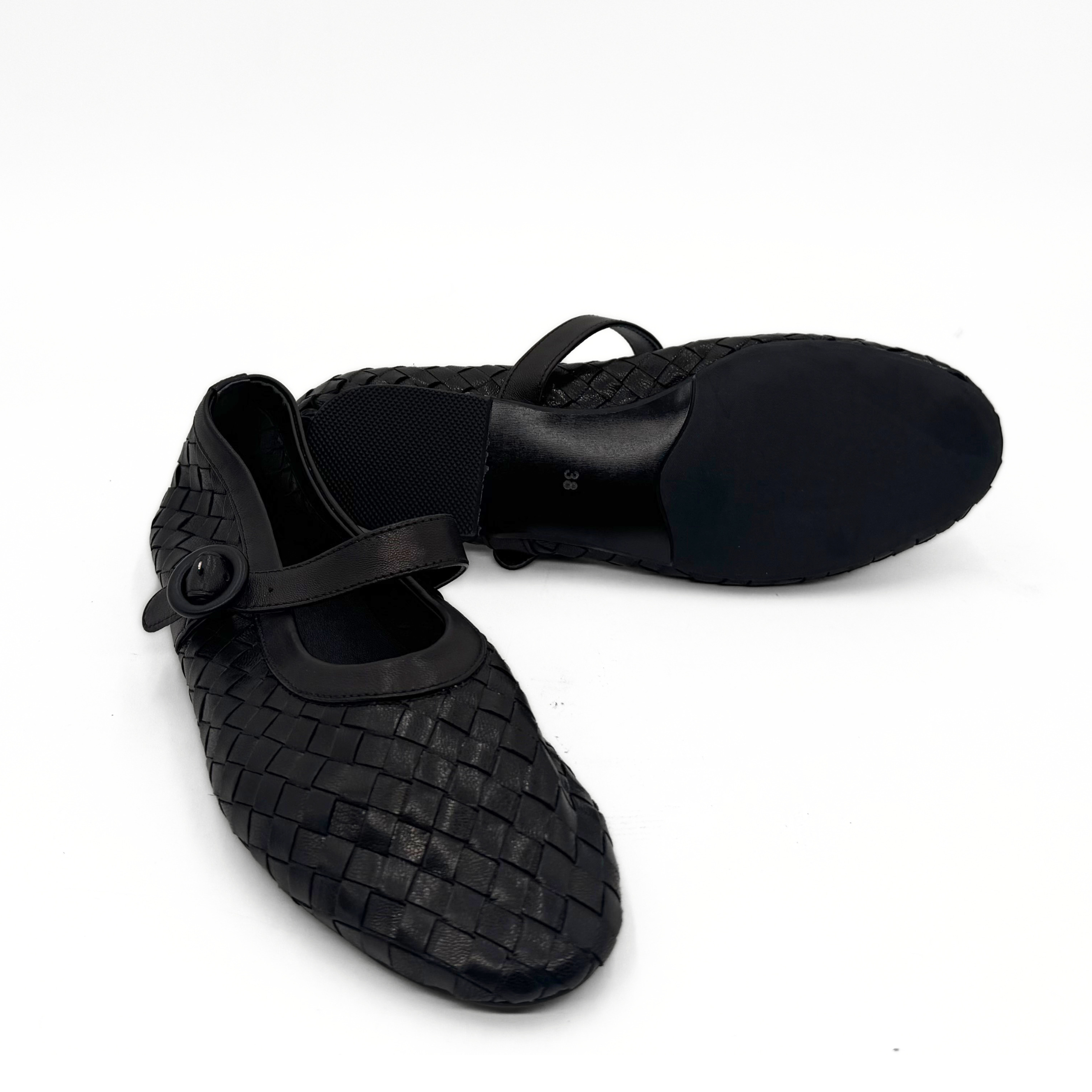 Amie Rafa Rena Woven Mary Janes, Alternate, color, Black
