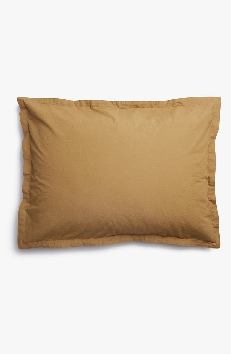 Parachute Set of 2 Brushed Cotton Shams, Alternate, color, Ochre