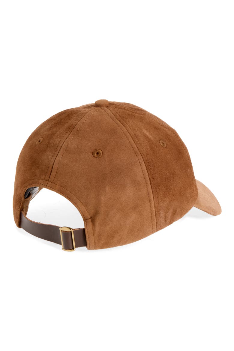 Suede Baseball Cap, Alternate, color, DRIED ACORN