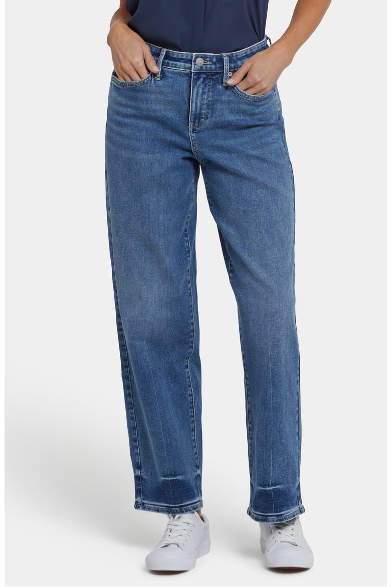 Jemma High Waist Barrel Leg Jeans, Main, color, RAINBOW BLUE