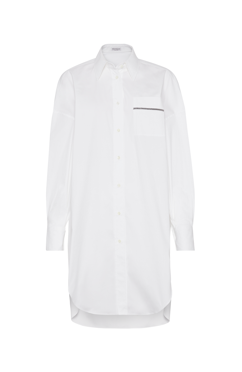 Brunello Cucinelli Long shirt with monili, Main, color, 