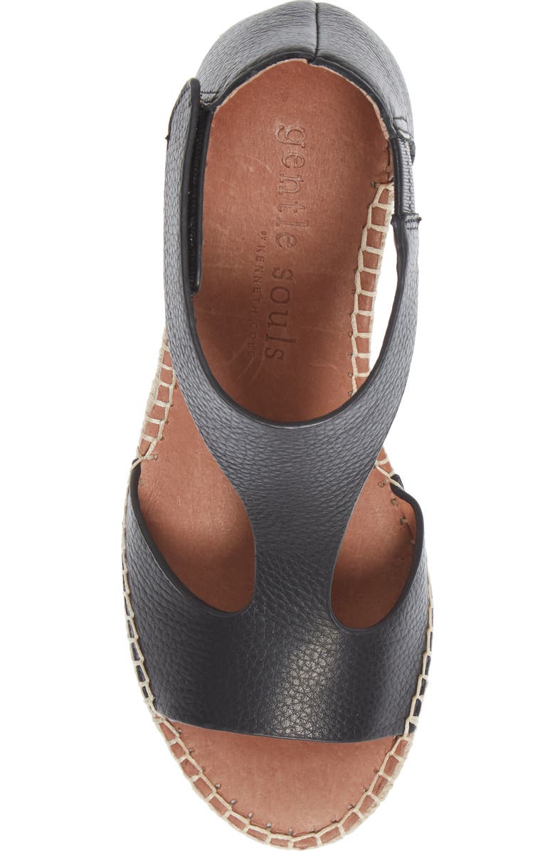 Gentle Souls Signature Elyssa T-Strap Wedge Sandal, Alternate, color,