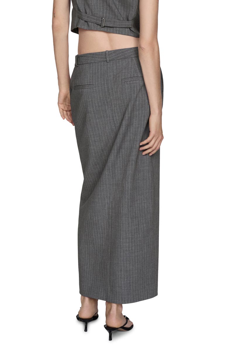 MANGO Pinstripe Stretch Pencil Skirt, Alternate, color, 
