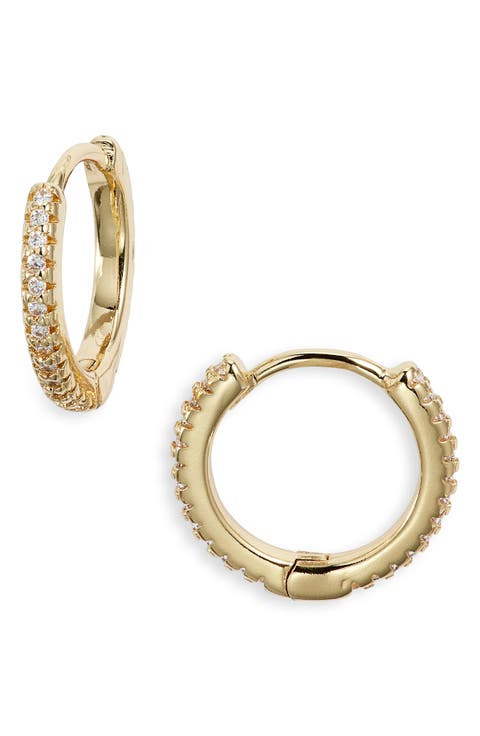 Divine Light Huggie Hoop Earrings
