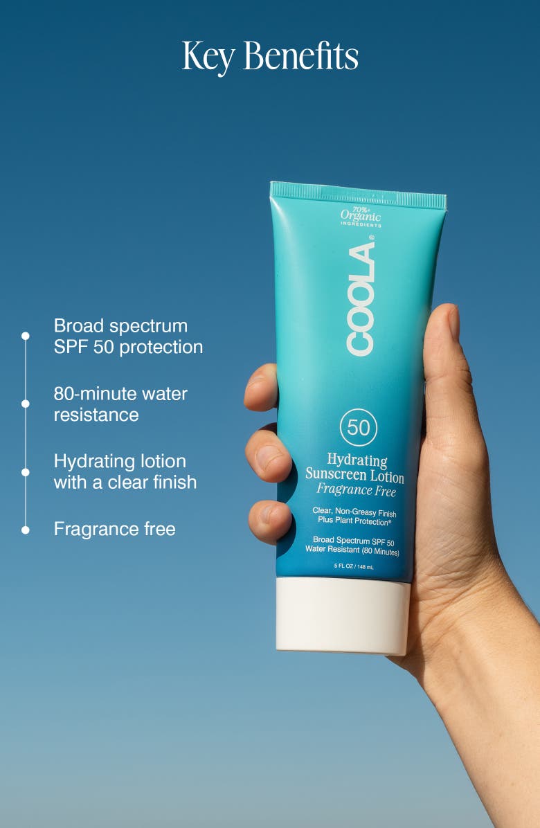COOLA<sup>®</sup> Suncare Classic Body Sunscreen Fragrance-Free SPF 50, Alternate, color, 