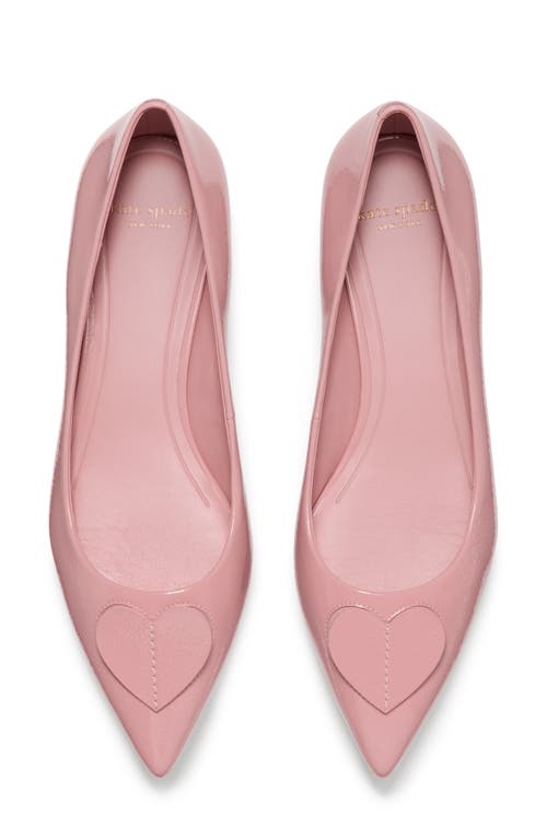 Kate Spade New York Lover Crinkle Patent Leather Low Pump In Pink