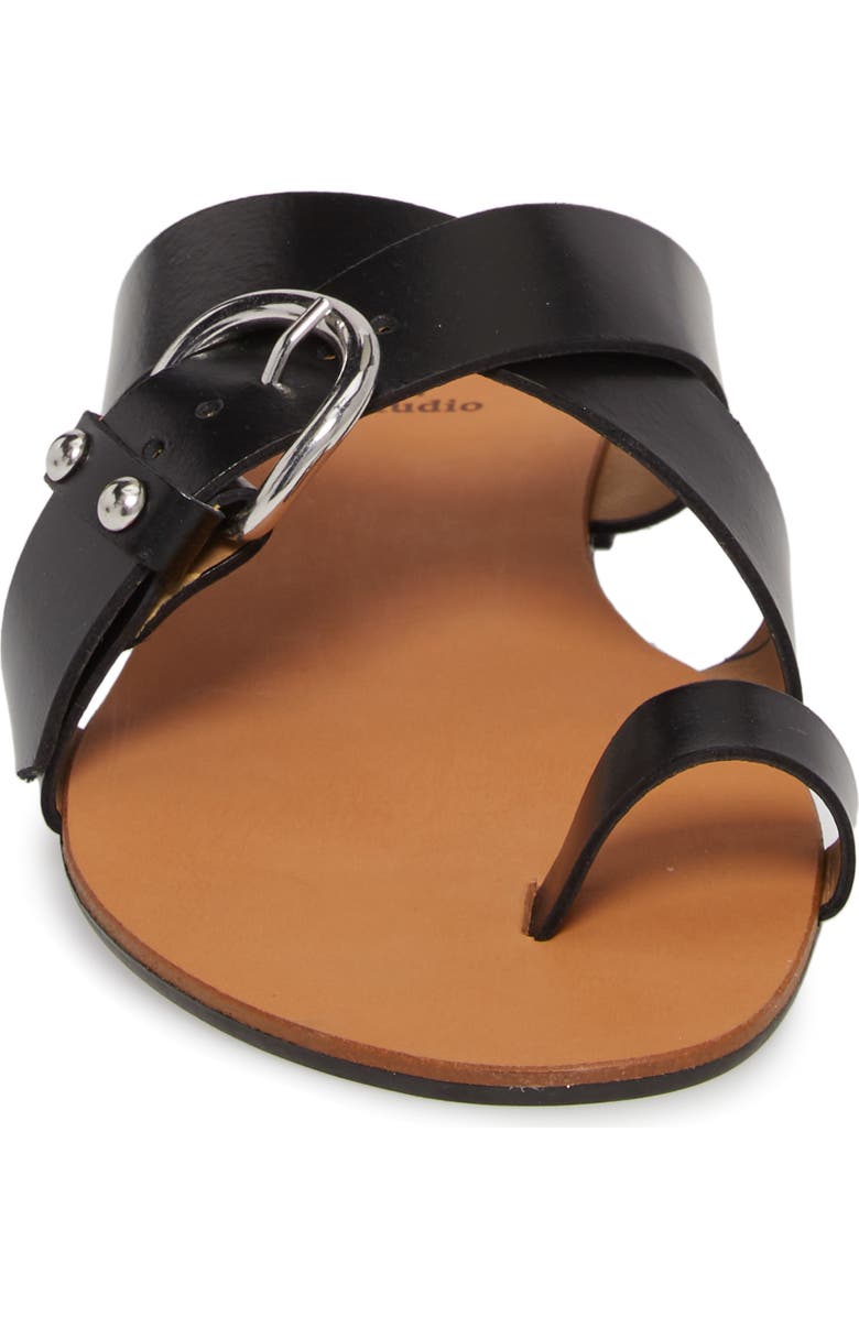 BLACK SUEDE STUDIO Elyse Slide Sandal, Alternate, color,