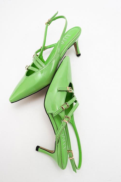 Prologue Shoes Magra Pointed-toe Slingback Stiletto