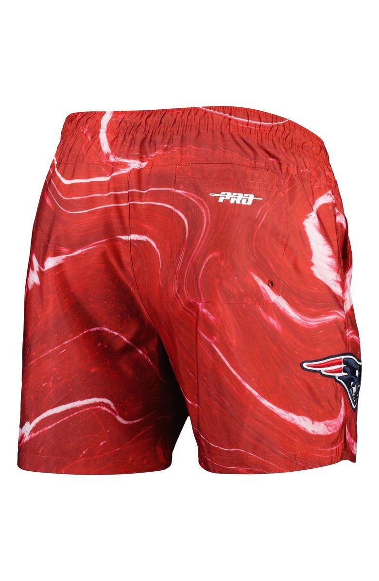 PRO STANDARD Men's Pro Standard Red New England Patriots Allover Marble Print Shorts, Alternate, color, Red