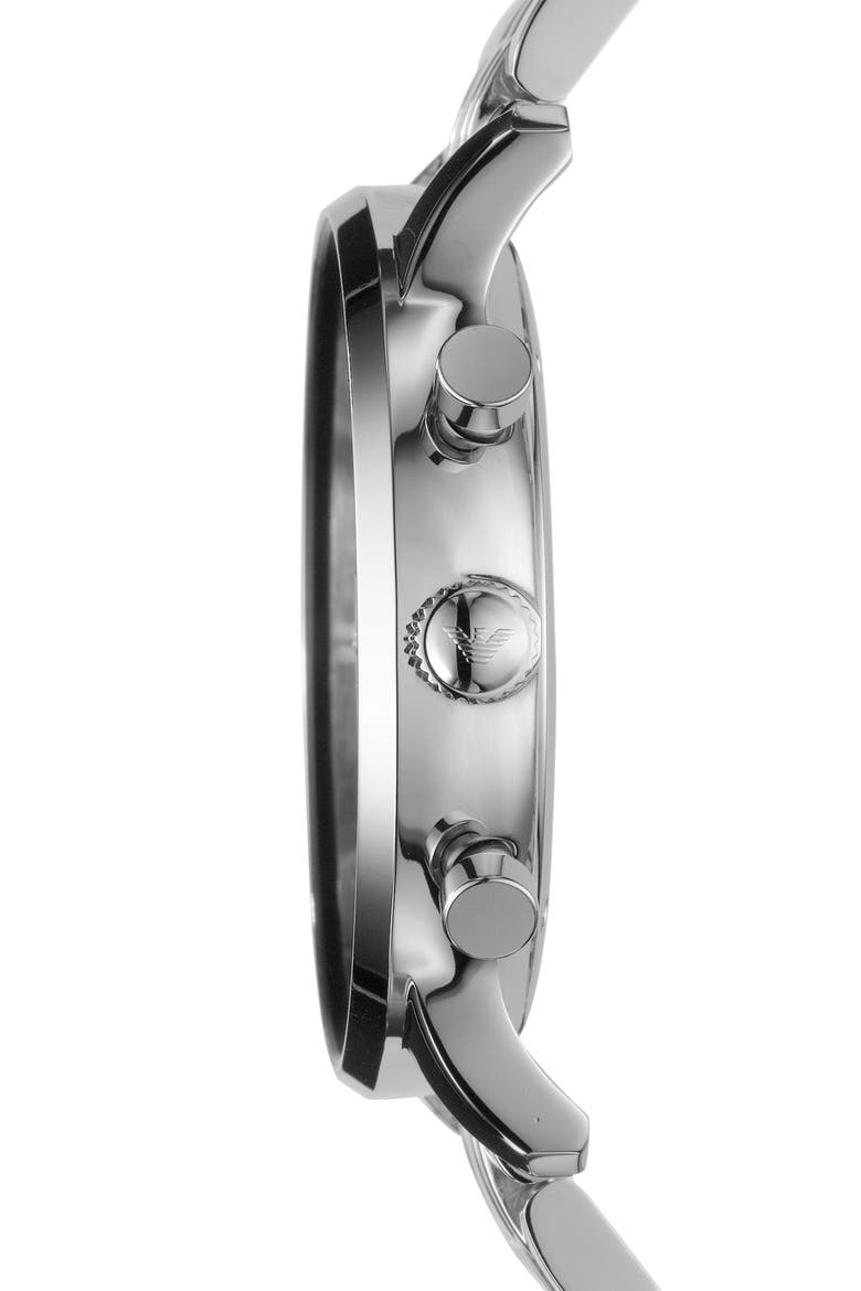 Chronograph Bracelet Watch, 43mm, Alternate, color, SILVER/STEEL