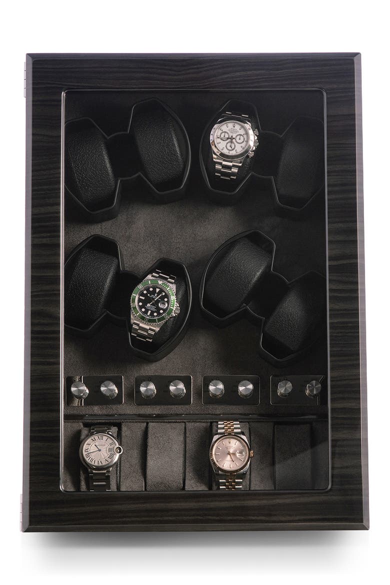 Louis Ash 8-Watch Winder & Case, Main, color, MULTI COLOR