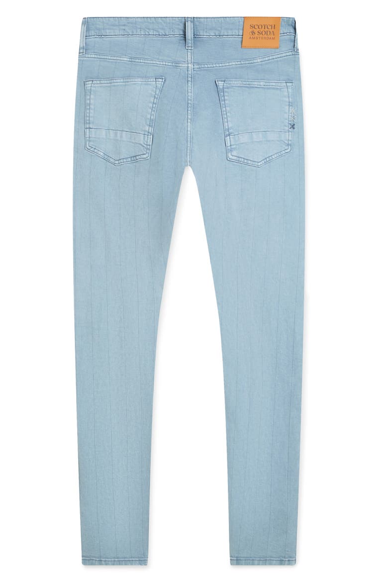 Ralston Regular Fit Slim Pinstripe Jeans, Alternate, color, FADED DENIM
