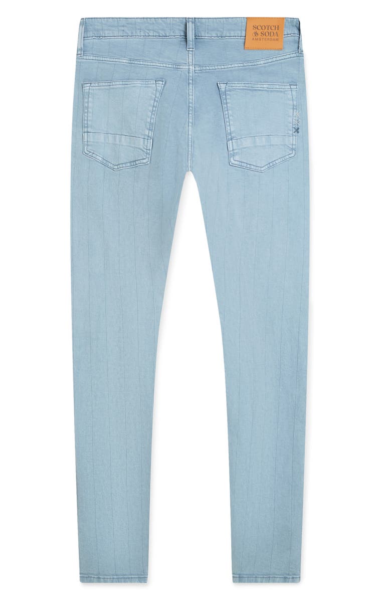 Scotch & Soda Ralston Regular Fit Slim Pinstripe Jeans, Alternate, color, Faded Denim