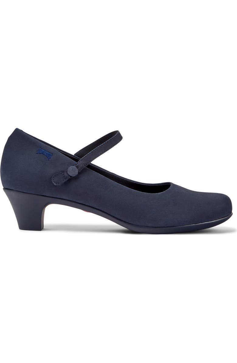 Camper Helena Bajo Mary Jane Pump, Alternate, color, Navy