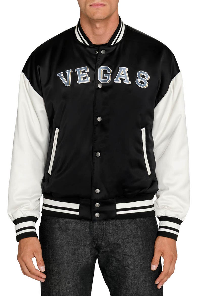 Vegas Golden Knights Bomber Jacket, Main, color, BLACK