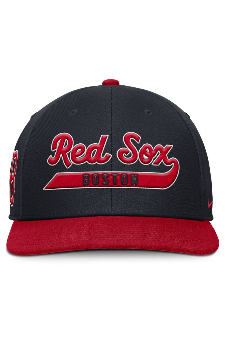 Nike Men's Nike Navy/Red Boston Red Sox Pro Performance Snapback Hat, Alternate, color, Navy