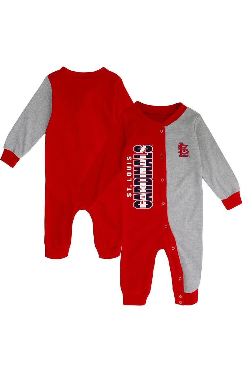 Outerstuff Infant Red/Heather Gray St. Louis Cardinals Halftime Sleeper, Main, color, Red