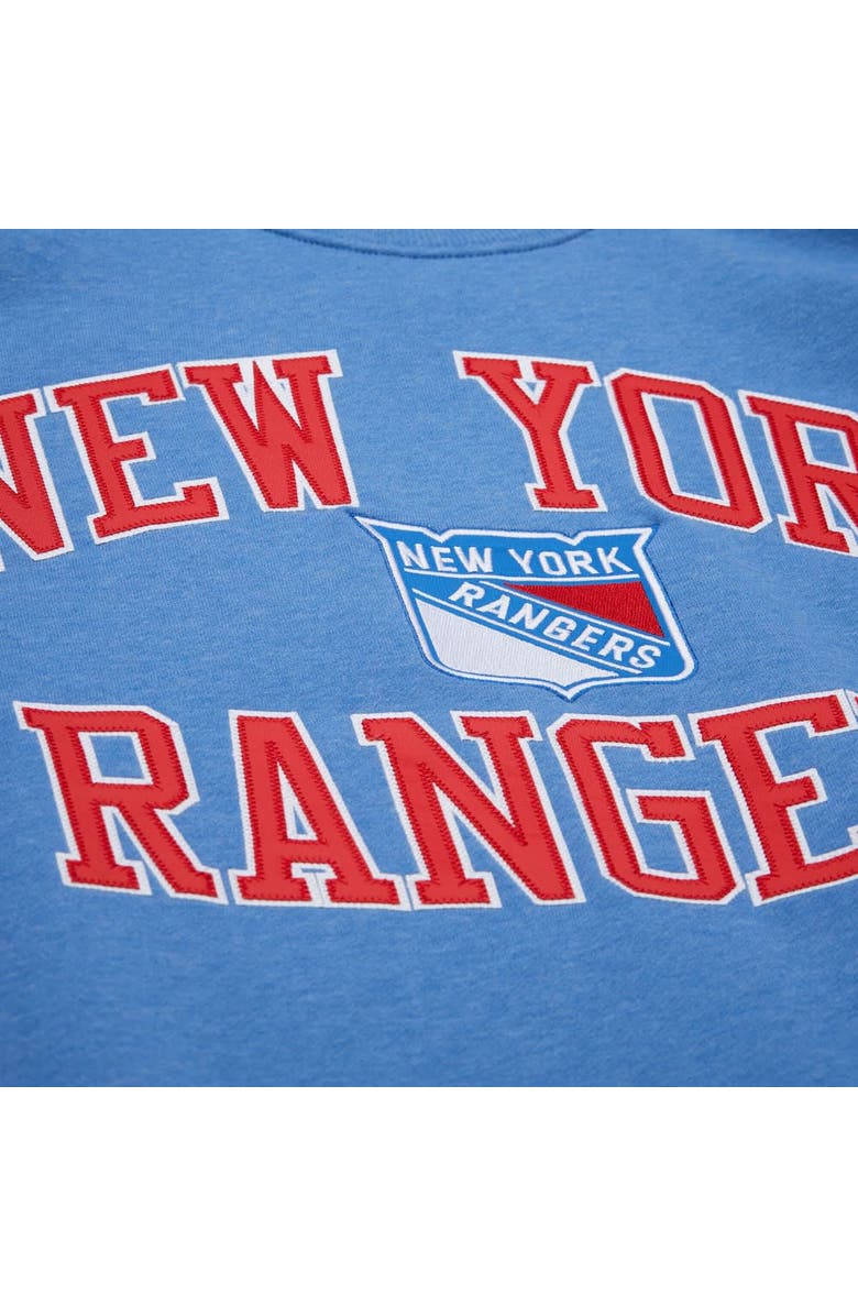 Mitchell & Ness Men's Mitchell & Ness Blue New York Rangers Playoff Win Fleece Pullover Sweatshirt, Alternate, color, Blue