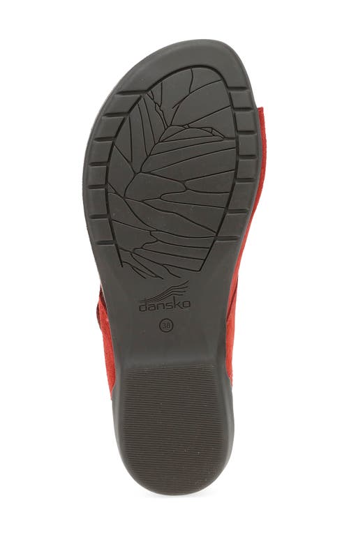 Dansko Rylee Sandal In Cayenne Suede