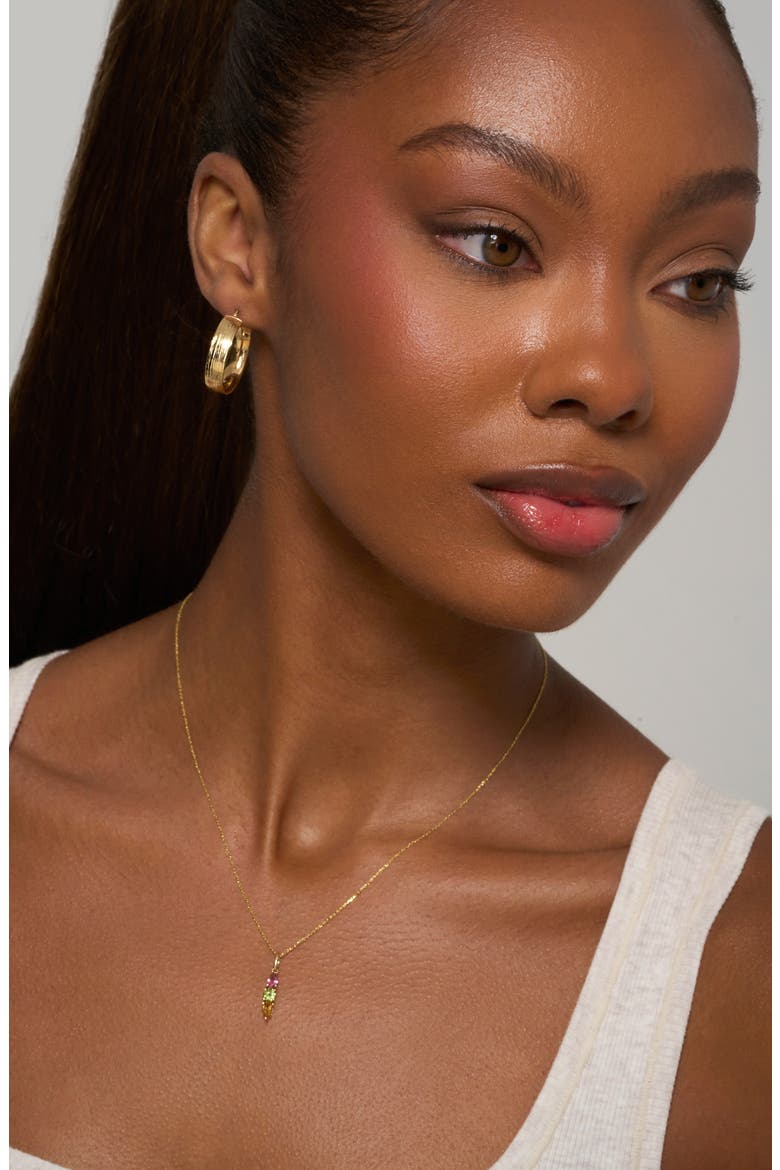 Bar Pendant Necklace (Nordstrom Exclusive), Alternate, color, 14K YELLOW GOLD