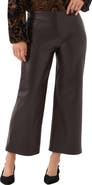 Karen Kane Faux Leather Wide Leg Pants