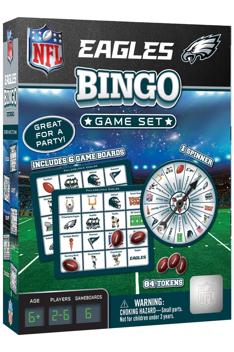 Philadelphia Eagles NFL Bingo Game, Main, color, Multicolor