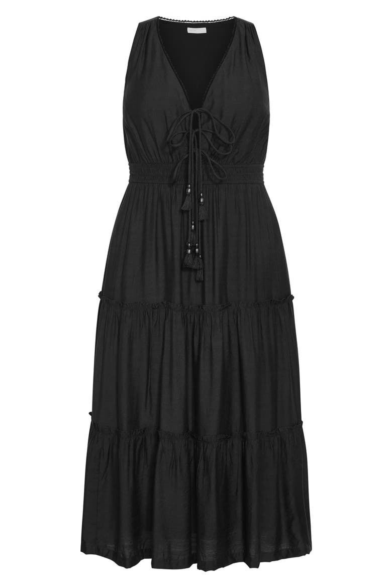 Azaria Sleeveless Maxi Dress, Alternate, color, BLACK