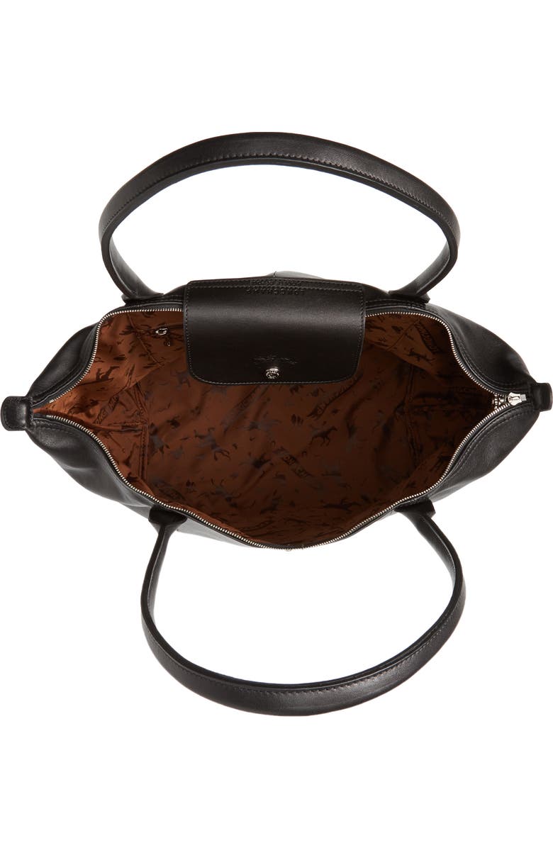 Longchamp Le Pliage Cuir Leather Tote, Alternate, color,