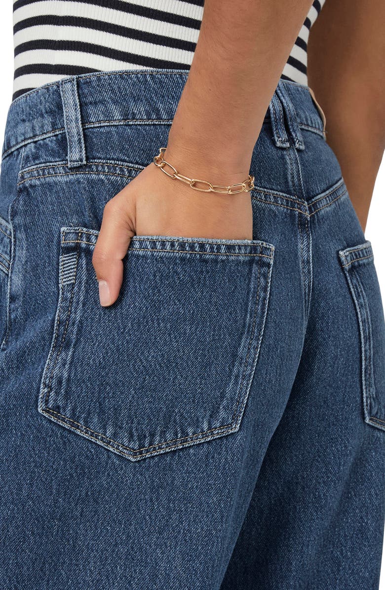 PAIGE Portia Inset Pocket Wide Leg Jeans, Alternate, color, Bronx