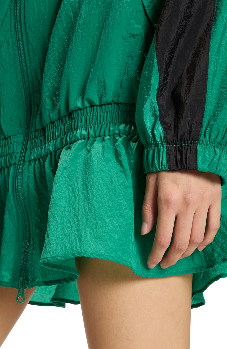 adidas Originals Santiago Peplum Track Jacket, Alternate, color, Bold Green