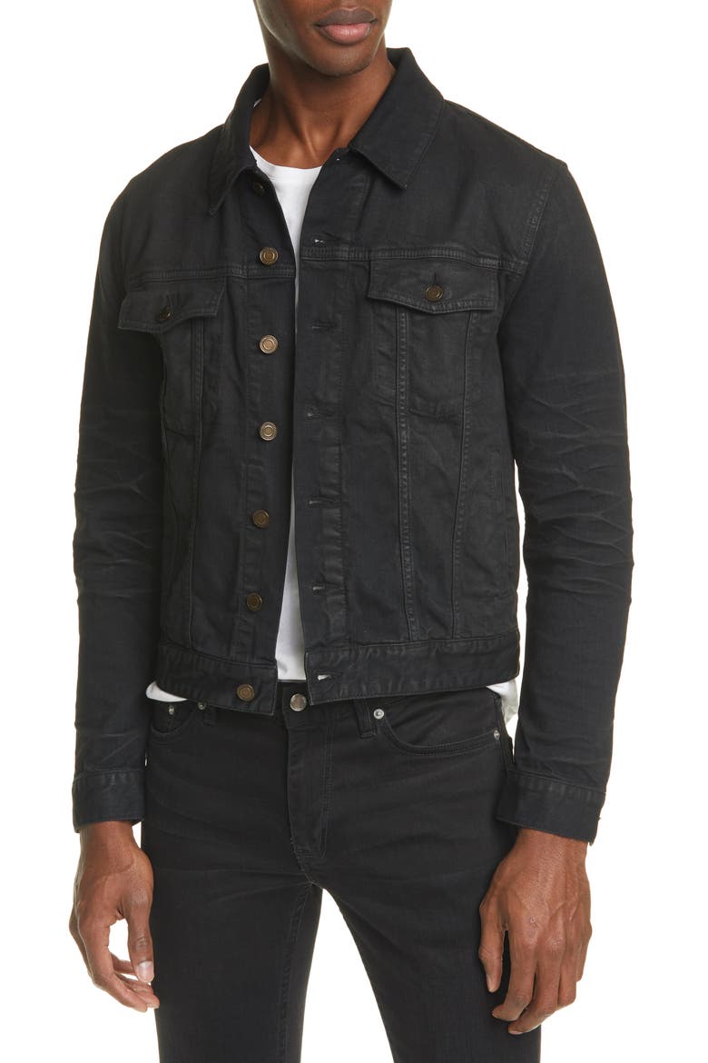 Classic Denim Jacket, Main, color, BLACK