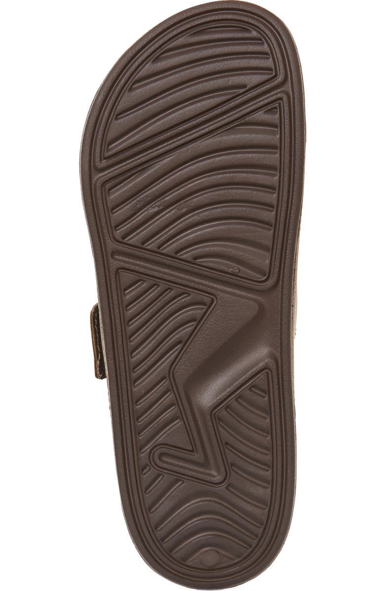 FLOOPI Noah Adjustable Slide Sandal, Alternate, color, Brown