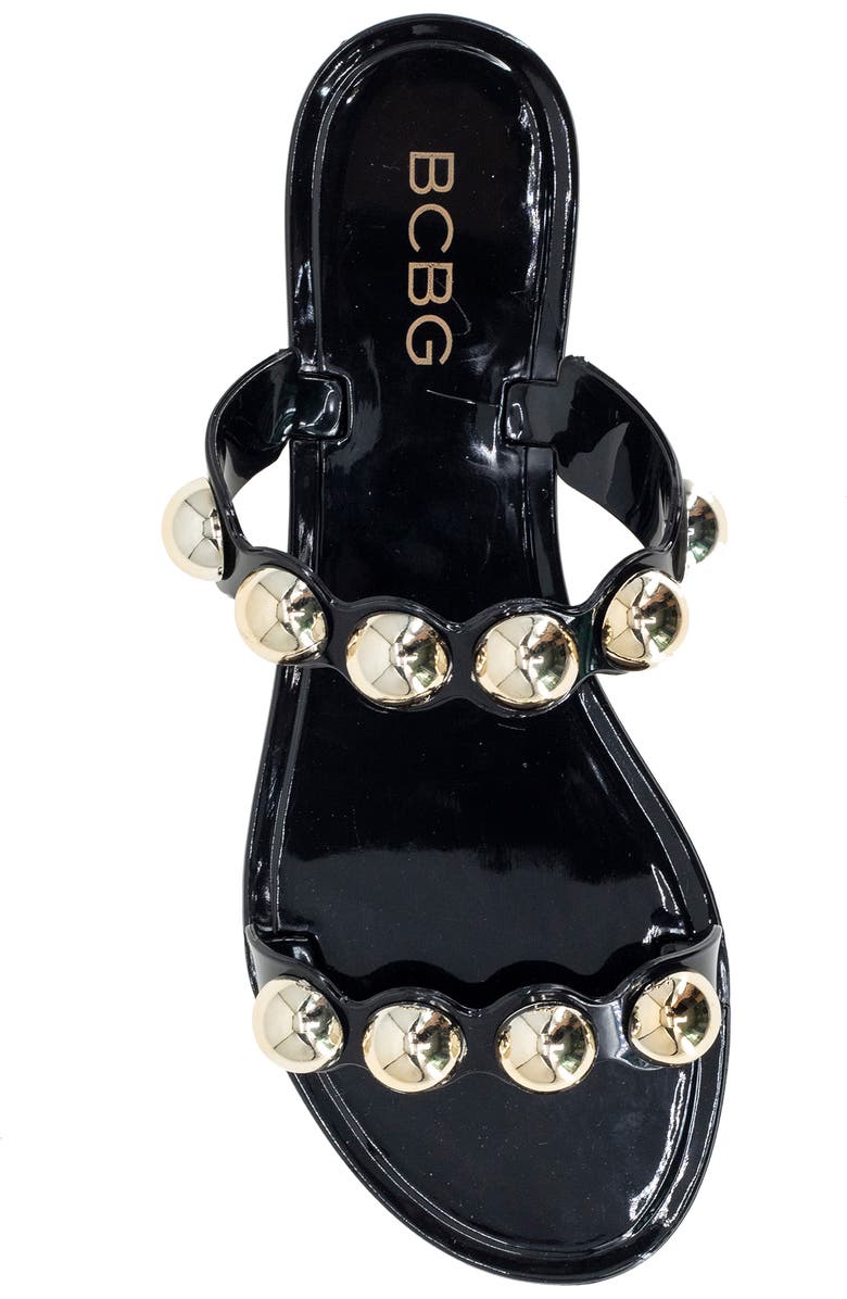 BCBGeneration Nicola Jelly Slide Sandal, Alternate, color, Black