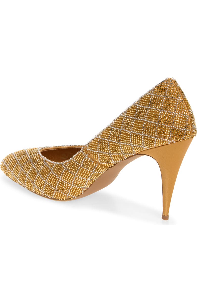 Jeffrey Campbell Wealth Pump, Alternate, color, Gold Combo