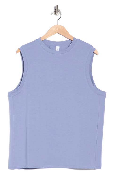 Crewneck Stretch Cotton Tank