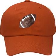 Bits & Bows Football Twill Bow Baseball Hat