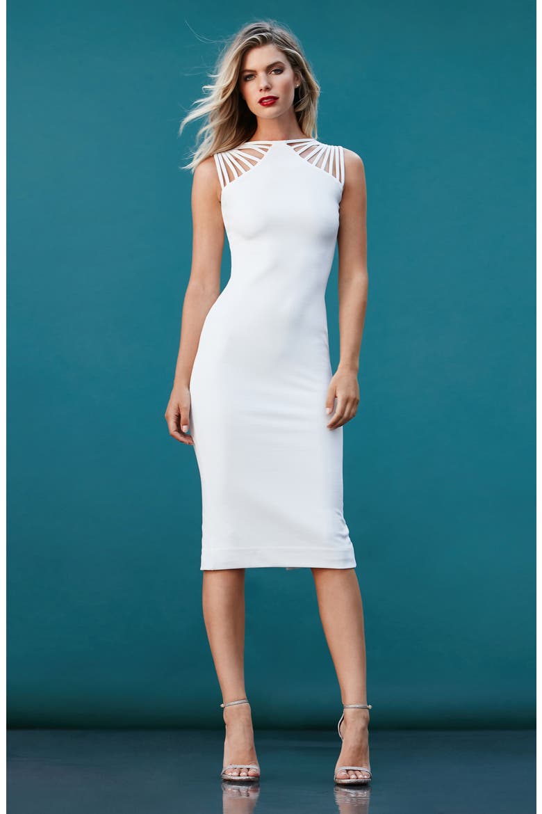 Gwen Midi Dress, Alternate, color, IVORY