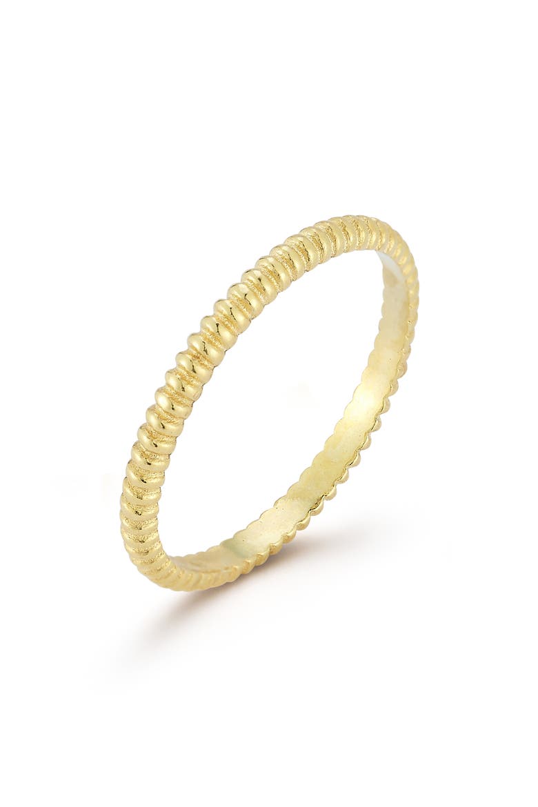 14k Gold Over Sterling Silver Twist Band Ring, Alternate, color, GOLD
