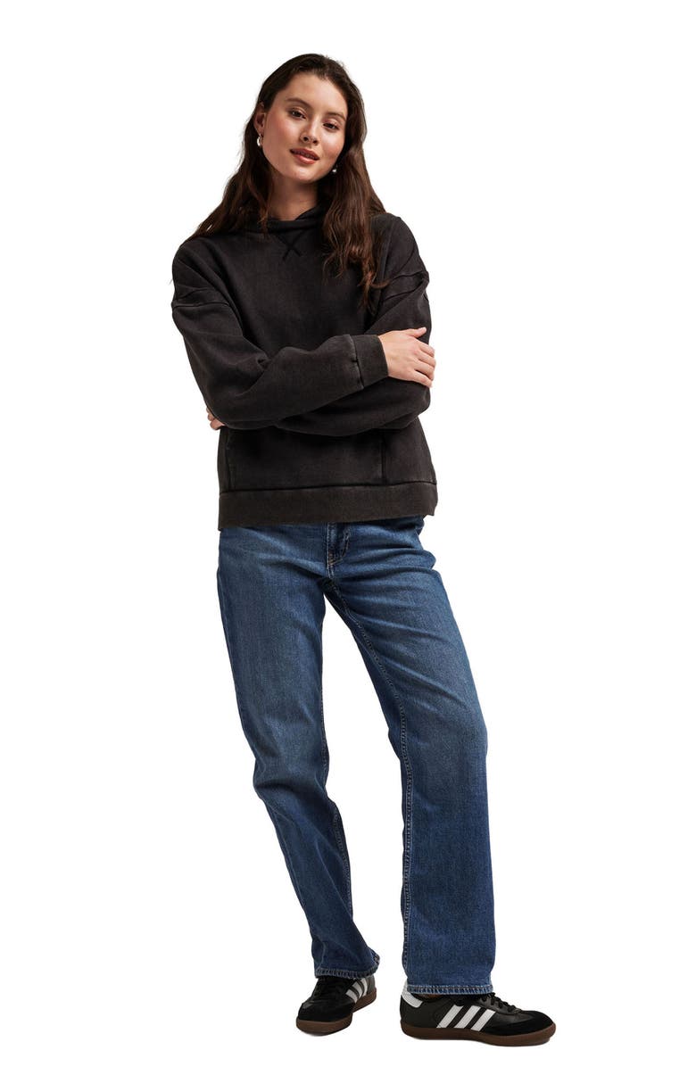 Richer Poorer Women's Recycled Fleece Hoodie, Alternate, color, Mineral Black