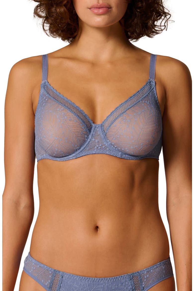 Comete Underwire Bra, Main, color, CHAMBRAY BLUE