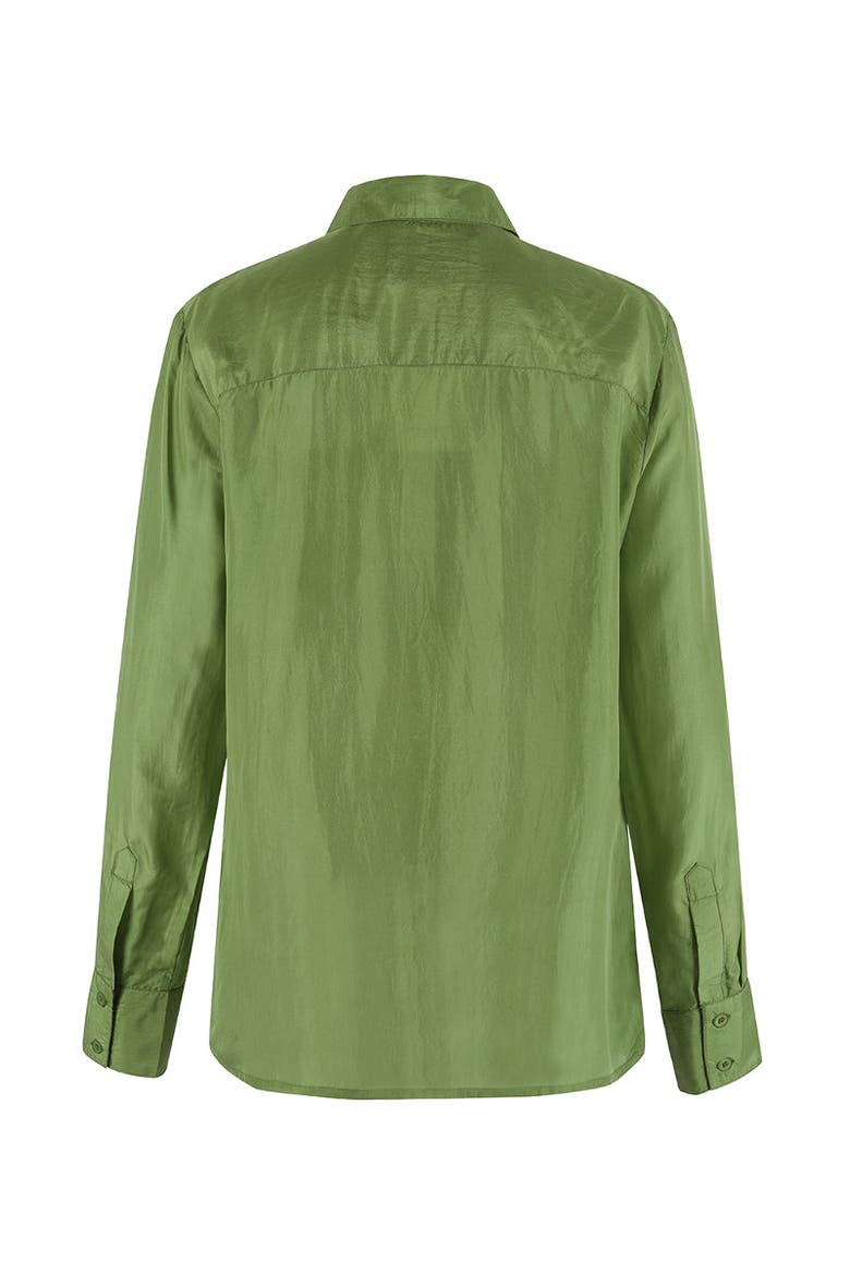 The Silk Shirt, Alternate, color, Peridot